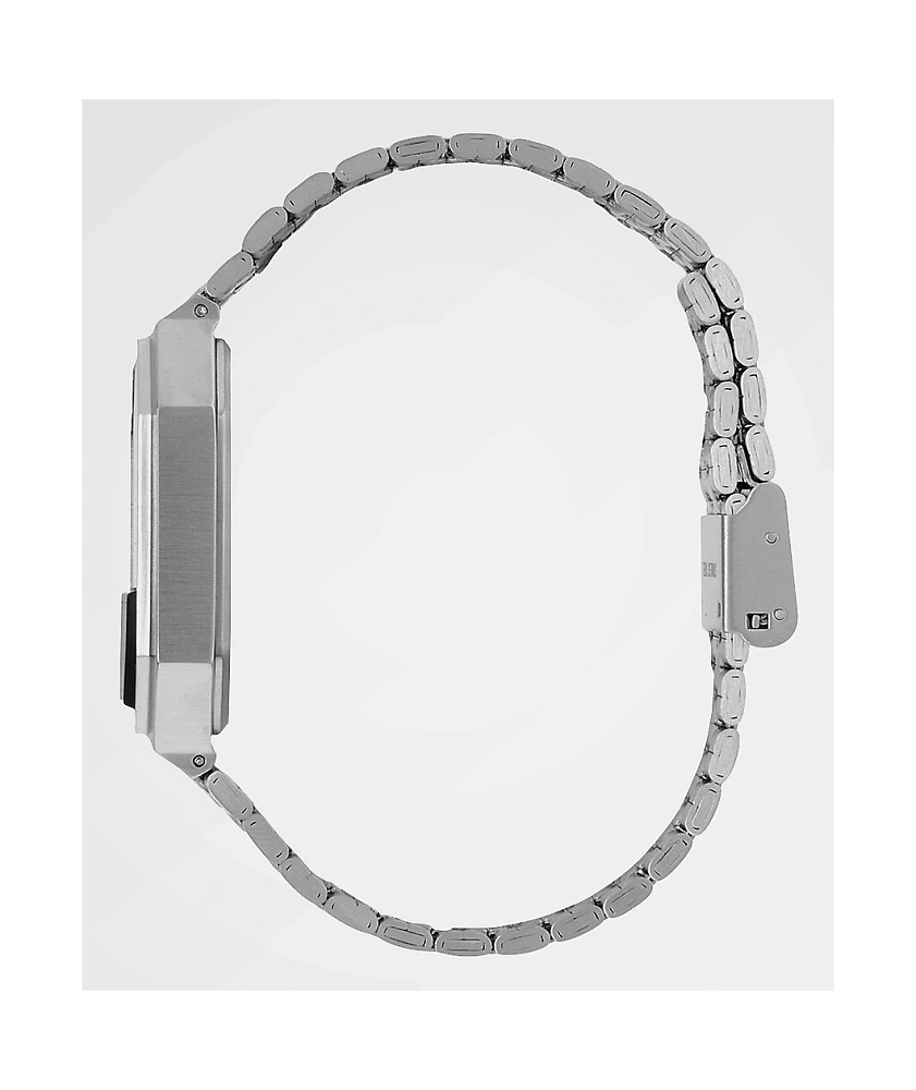 Nixon Re-Run Black & Silver Digital Watch