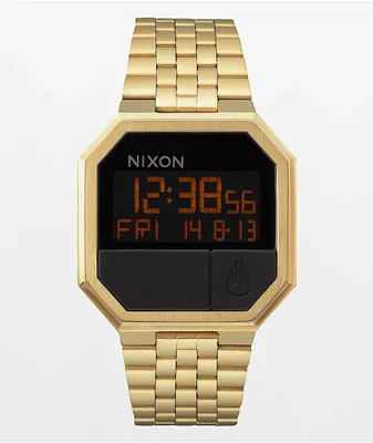Nixon Re-Run Gold Digital Watch