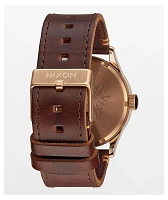 Nixon Sentry Leather Analog Watch
