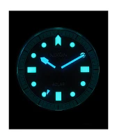 Nixon Stinger 44 Silver & Black Solar Analog Watch