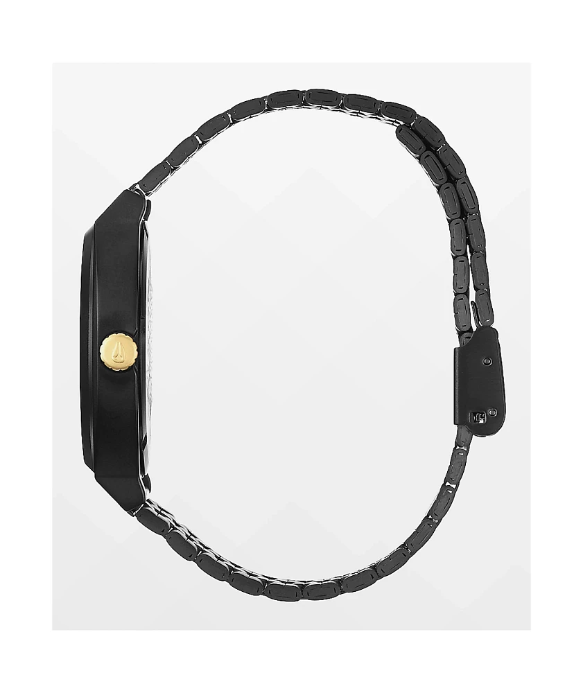 Nixon Time Teller Matte Black & Gold Analog Watch