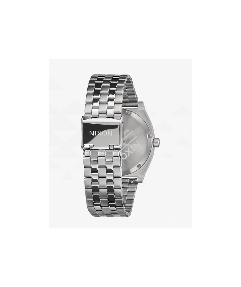Nixon Time Teller Silver & Byron Blue Analog Watch