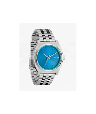 Nixon Time Teller Silver & Byron Blue Analog Watch