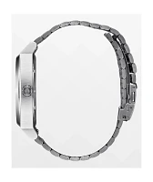 Nixon Time Teller Solar Silver & Dusty Blue Sunray Analog Watch