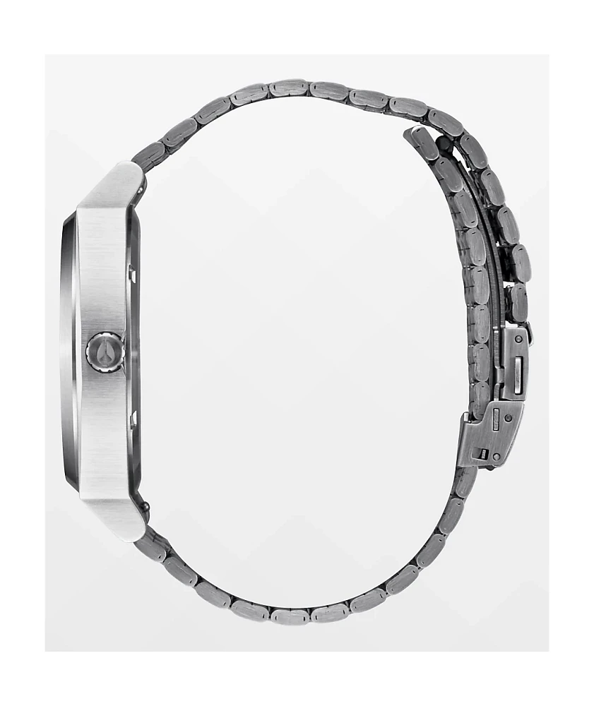 Nixon Time Teller Solar Silver & Jade Sunray Analog Watch