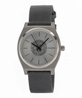Nixon x Independent Time Teller Silver Analog Watch