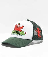 NoHours Relax Green & White Trucker Hat