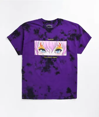 NoHours Truly Purple Tie Dye T-Shirt