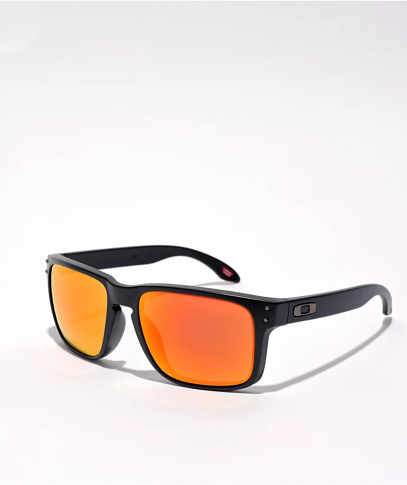 Oakley Holbrook Matte Black & Prizm Ruby Sunglasses