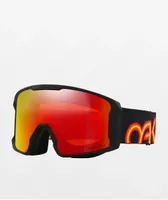 Oakley Line Miner L Black Fire & Prizm Torch Snowboard Goggles