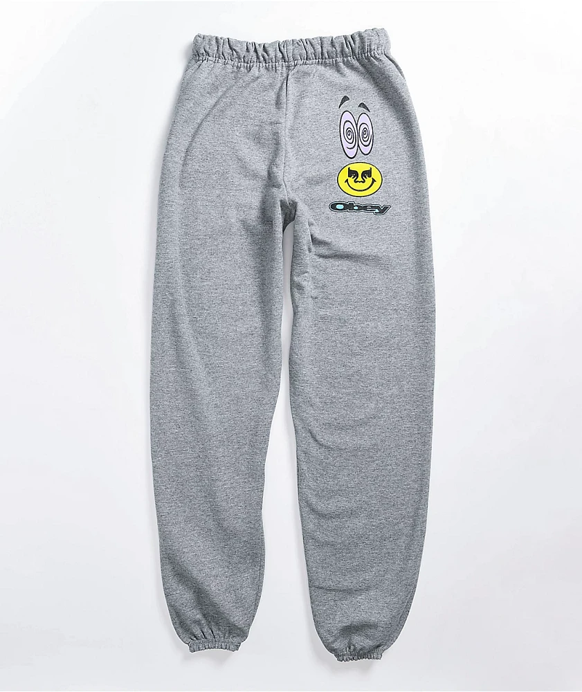 Obey Acid Crash Grey Sweatpants
