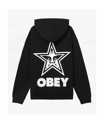 Obey Bold Star Heavyweight Black Hoodie