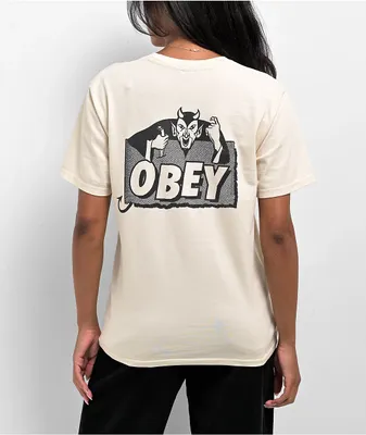 Obey Devil Natural Pigment Dye T-Shirt