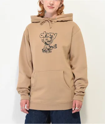 Obey Devil Sandstone Hoodie
