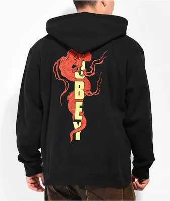 Obey Dragon Black Zip Hoodie