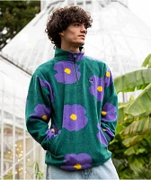 Obey Evens Green Quarter Zip Sweatshirt