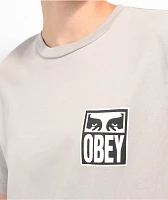 Obey Eyes Icon 2 Silver T-Shirt