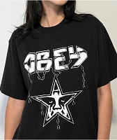 Obey In Chains Black Wash T-Shirt