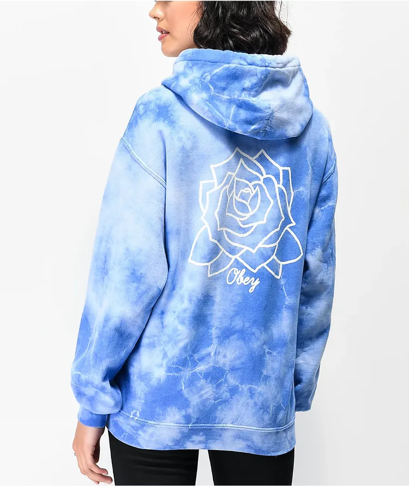 Obey Mira Rosa Blue Tie Dye Hoodie