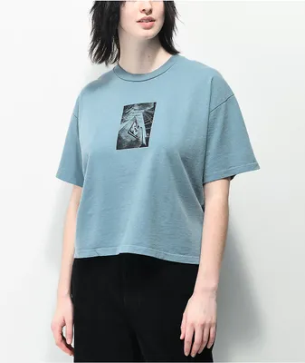 Obey San Diego Icon Blue Crop T-Shirt