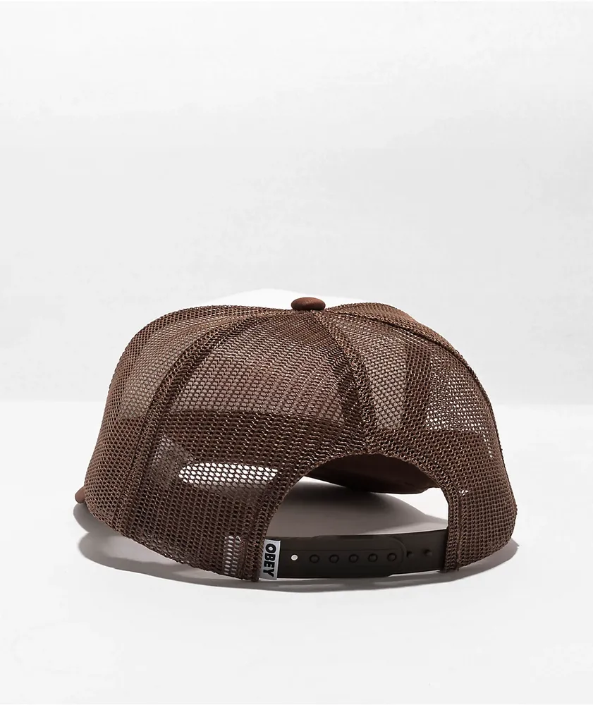 Obey Sunshine Foam Brown Trucker Hat