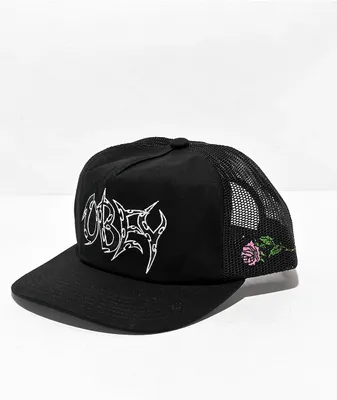 Obey Thornz Black Trucker Hat