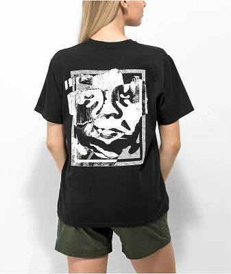 Obey Torn Icon Black T-Shirt