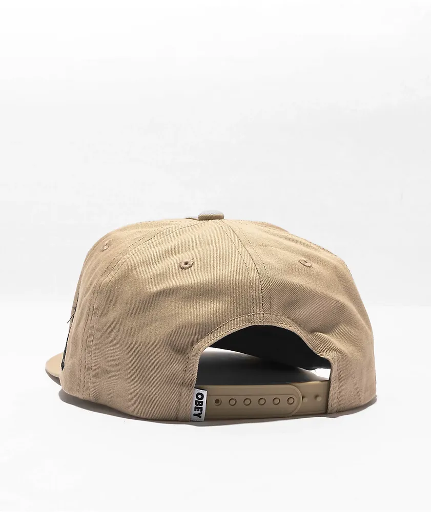 Obey Transport Khaki 5-Panel Snapback Hat