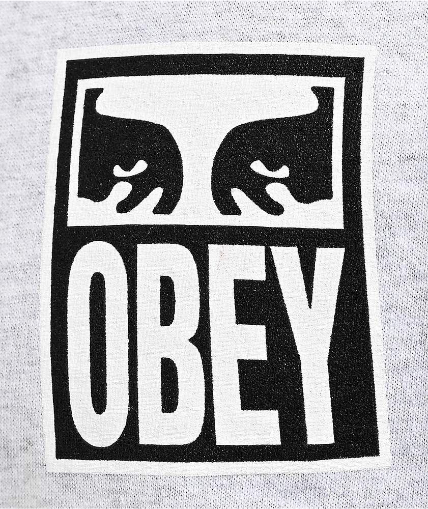 Obey Vision Of Heather Grey T-Shirt