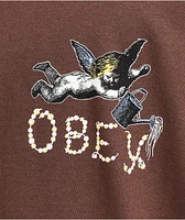 Obey Watering Garden Brown T-Shirt