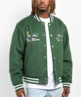 Obey Wizard Black Varsity Jacket