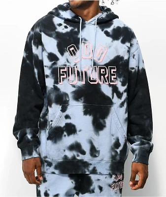 Odd Future Blue & Black Tie Dye Hoodie