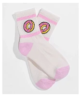Odd Future Donut Pink & White Crew Socks