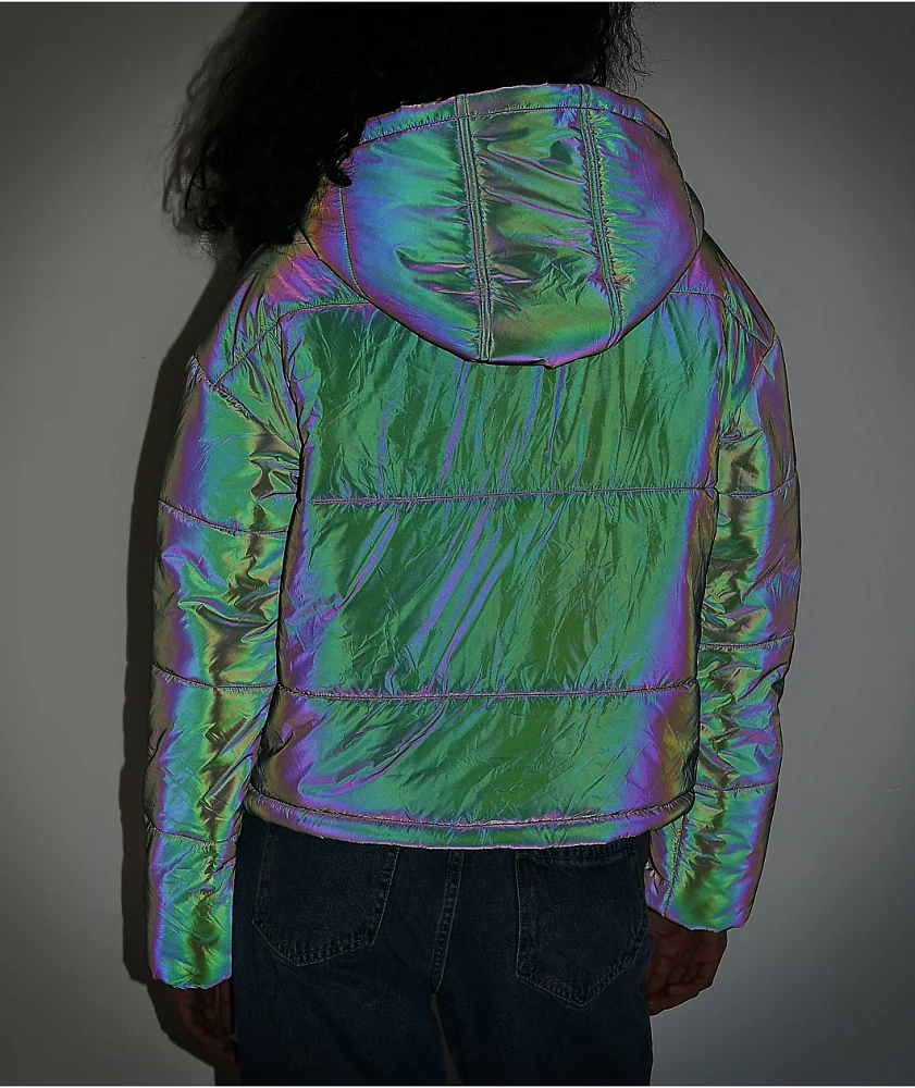 Odd Future Iridescent Blue Puffer Jacket