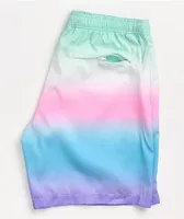 Odd Future Pink, Blue, & White Dip Dye Board Shorts