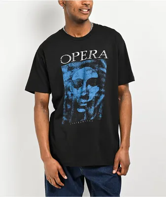 Opera Mask Vintage Black T-Shirt