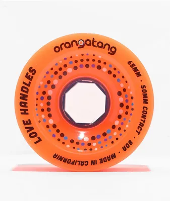 Orangatang Love Handles 65mm 80a Orange Longboard Wheels