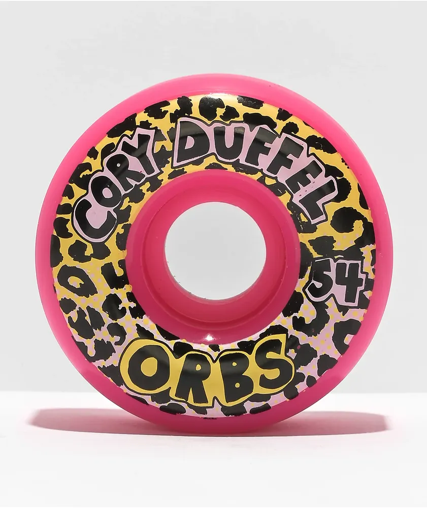 Orbs Duffel Plasmathane 54mm 99a Pink Conical Skateboard Wheels