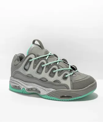 Osiris D3 2001 Grey & Seafoam Skate Shoes