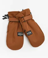 POW XG Mid Tortoise Brown Snowboard Mittens