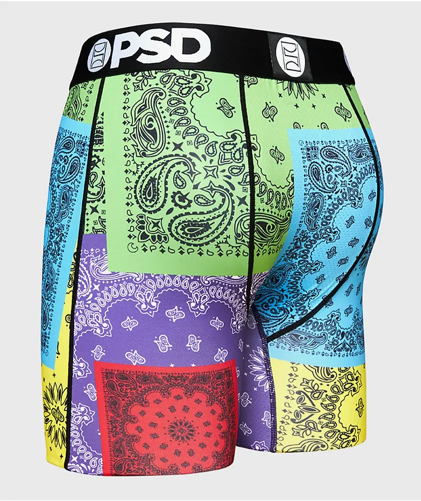 PSD Neon Patchwork Boxer Briefs