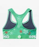 PSD x Elf Nut Cracker Green Sports Bra