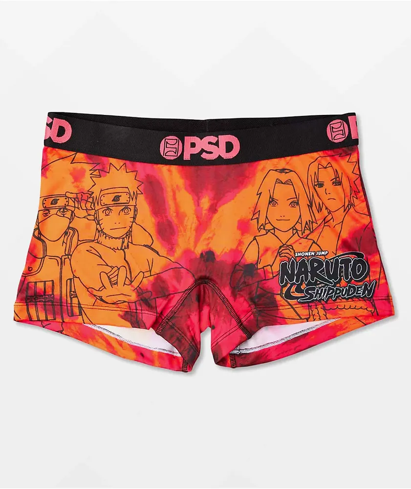 PSD x Naruto Dark Tie Dye Linework Boyshort Underwear