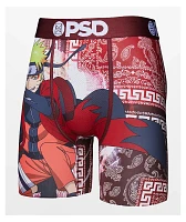PSD x Naruto Meander Burgundy Boxer Briefs