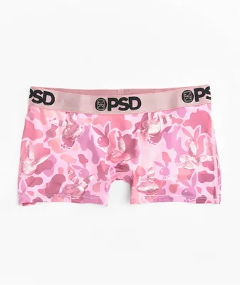 PSD x Playboy Rose Gold Pink Camo Boyshort Underwear