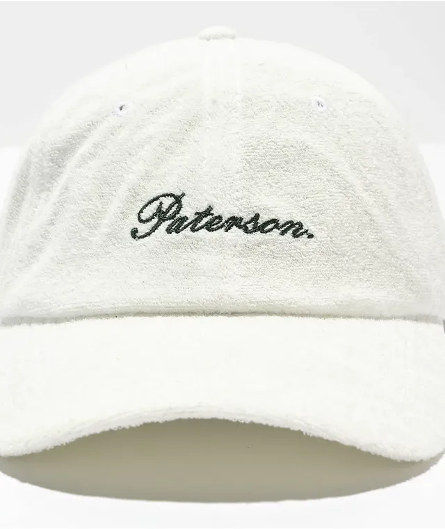 Paterson Core Logo White Terry Strapback Hat at Hamilton Place in