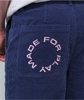Paterson Wide Leg Navy Corduroy Skate Pants