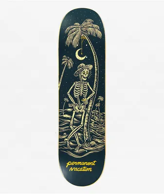 Permanent Vacation Night Beach 8.375" Skateboard Deck