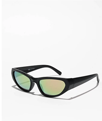 Petals & Peacocks Alpha Y2K Black Sunglasses