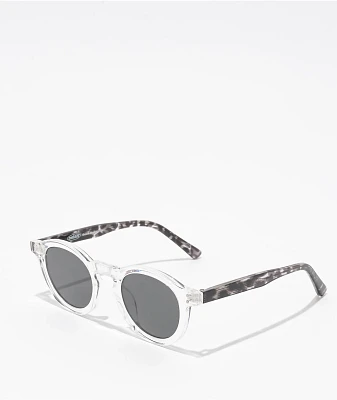 Petals and Peacocks Denor Transparent & Black Tortoise Sunglasses
